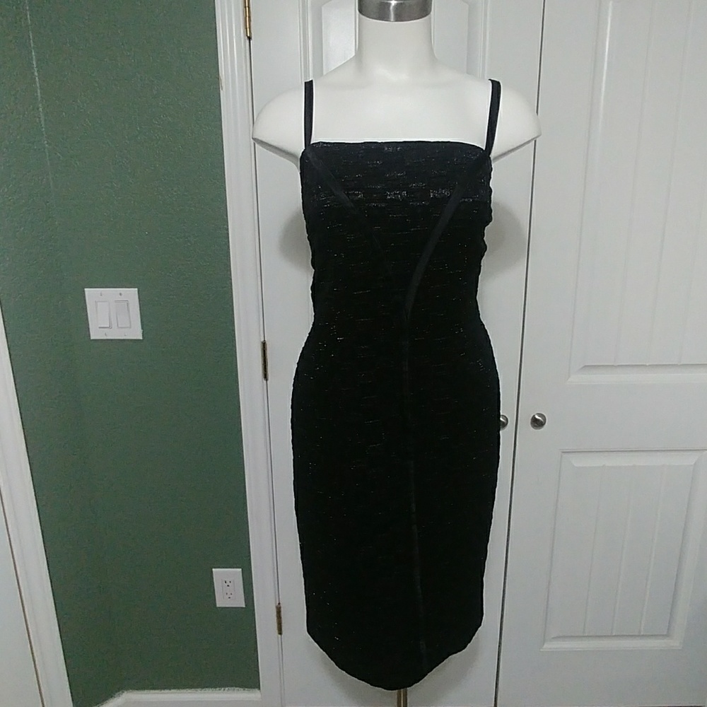 Isabel Toledo Black Deco Cocktail Dress Last One